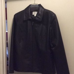 Leather coat-sz large